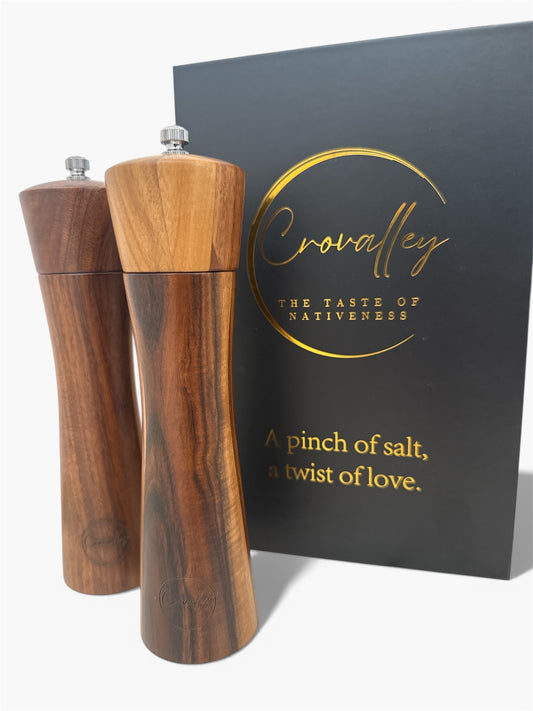 Crovalley Salz- und Pfeffermühle Geschenk-Set